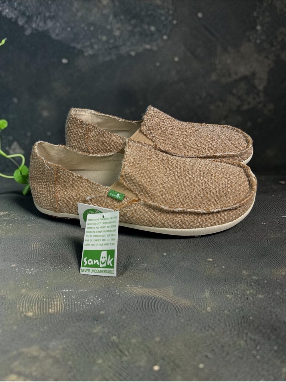 Sanuk Vagabonded Natural Sidewalk Surfer Shoes Mens Size 9 NWT